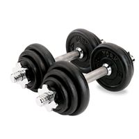 Valkyrie Range 20kg Cast Iron Adjustable Dumbbell Set Hand Weight with Solid Dumbbell Handles Changed into Barbell Handily Perfect for Bodybuilding Fitness Weight Lifting Training Home Gym - shopMatrix