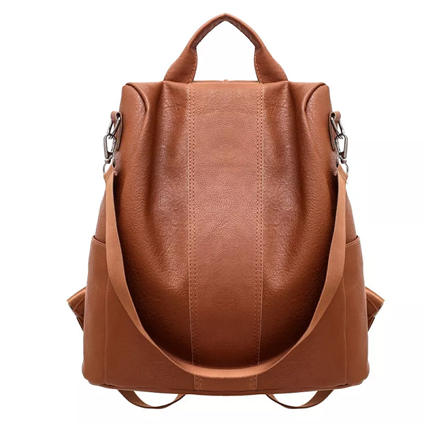 Cheapest Price Fashion Small PU Leather Casual Backpack Women Girls Korean Style With Zippers