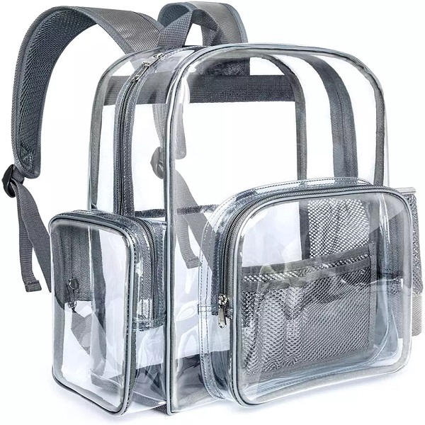 Clear Backpack Large Clear Heavy Duty Backpack with Reinforced Straps Transparent Travel Backpack