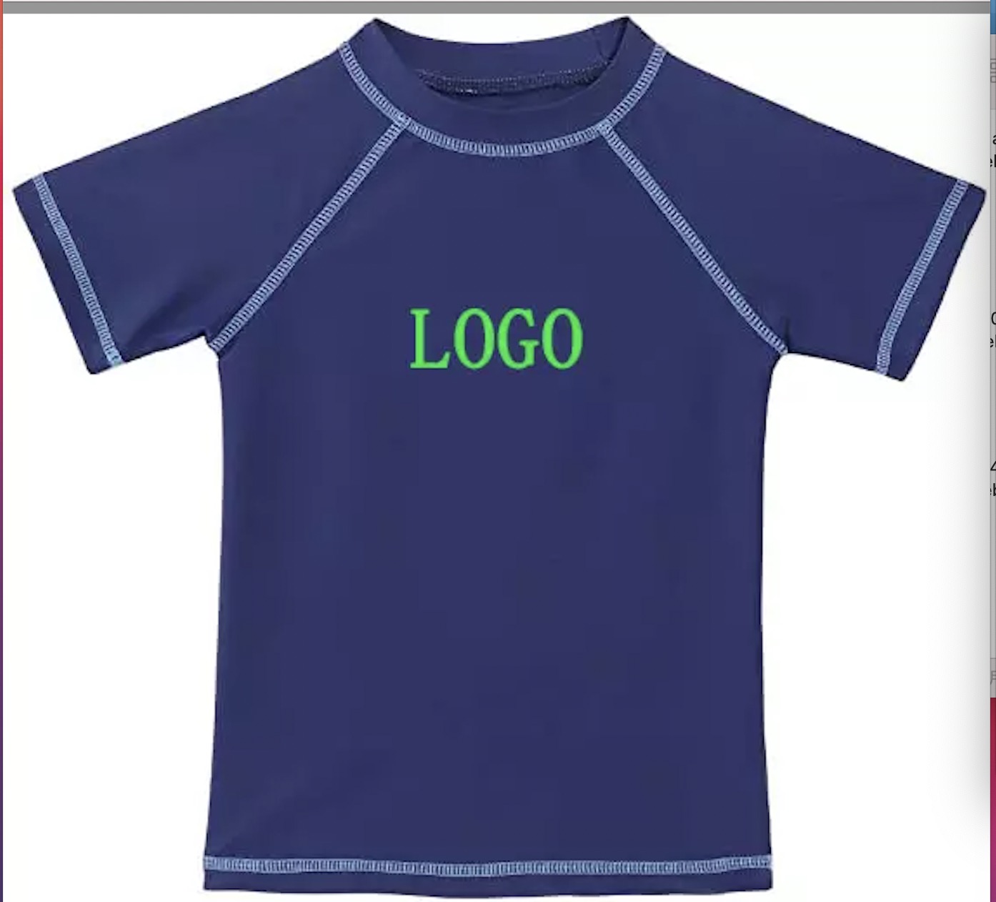 Wholesale Custom Logo Uv Protection Rash Guard Shirts Boys Girl Short Sleeve Rashguard Swim T-shirts Top