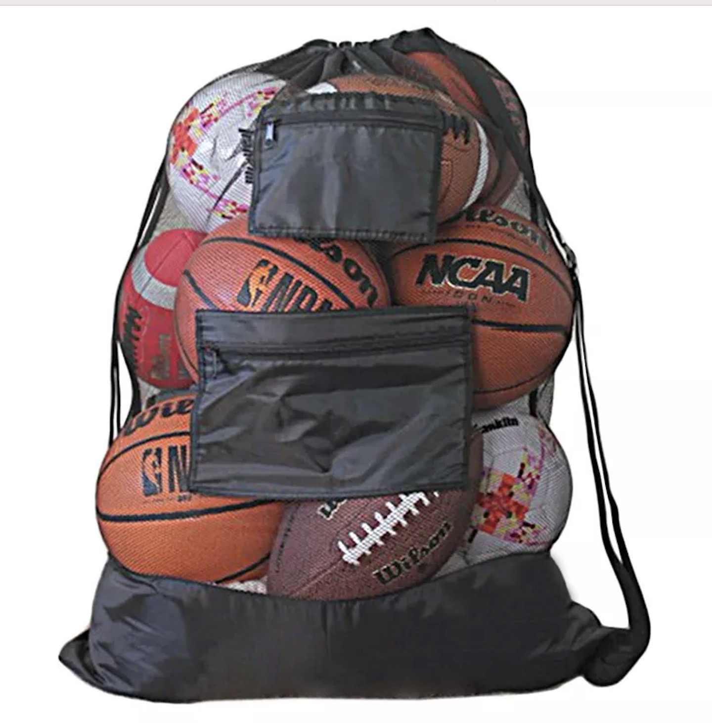 Amazon Hot Sale Drawstring Basketball Bag Extra Large Soccer Ball Bag with Adjustable Shoulder Strap Gear Bag for Football