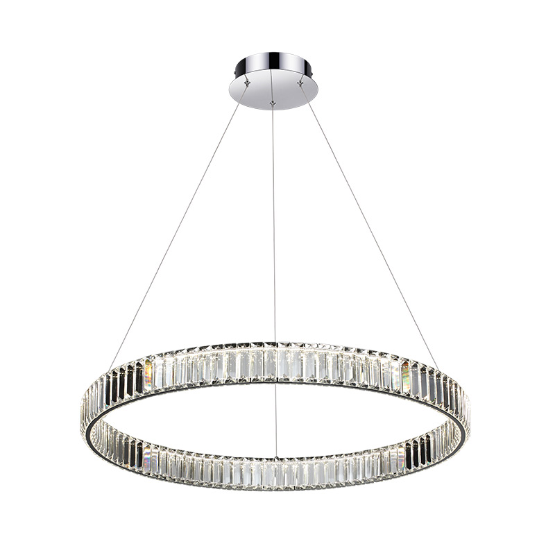 Possini Euro Vesta 35 1/2 Wide Gold Crystal LED Pendant