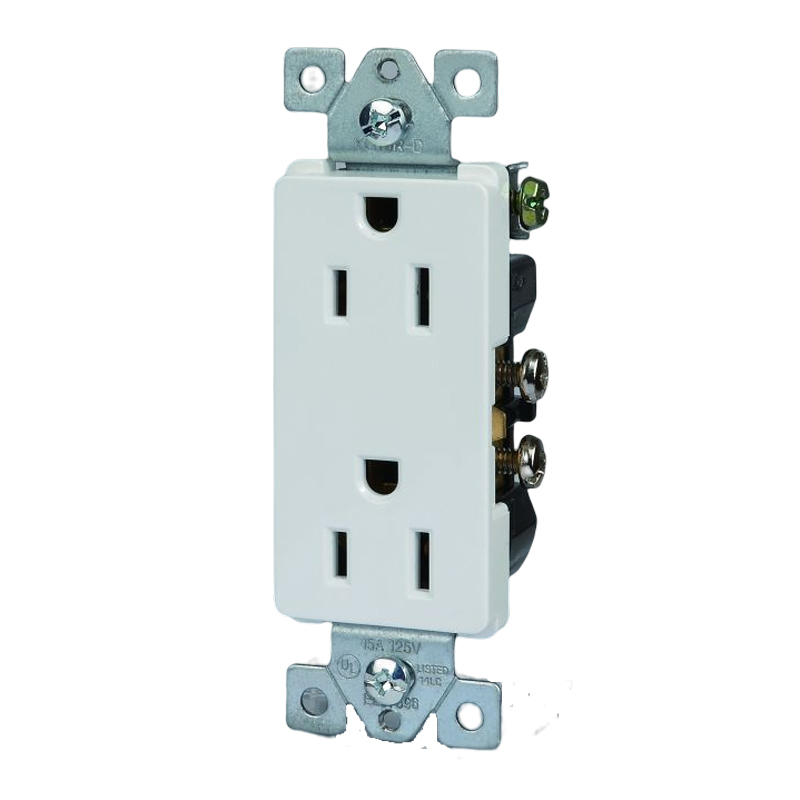 Residential Grade 15A Decorator Receptacle YQ15R-D