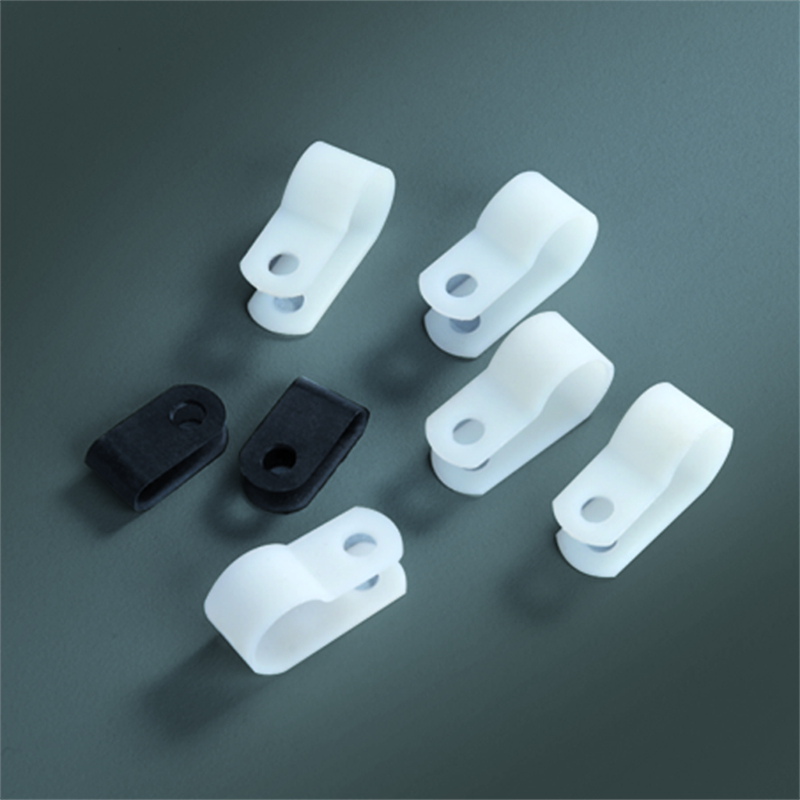 Nylon Plastic R Type Cable Clamp