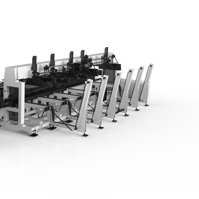 Tube machine automatic loading and unloading device