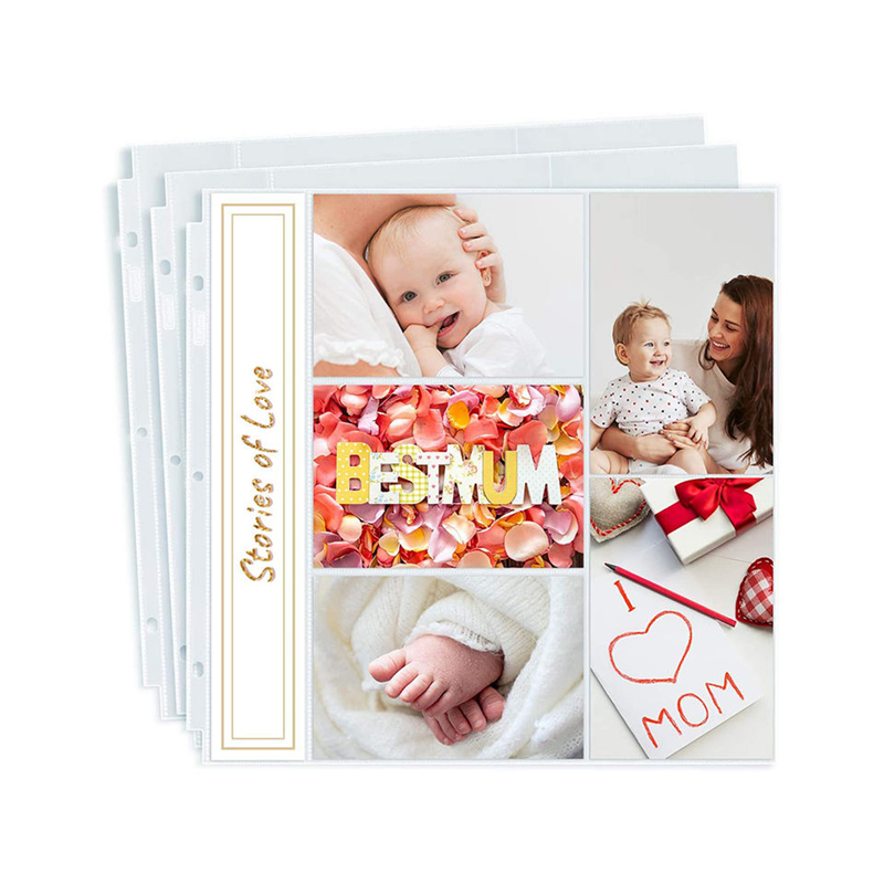 Photo Album Refill Pages 12x12 Holds 4x6