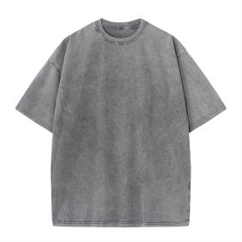New Fashion Short Sleeve 230g Cotton Vintage T-Shirt