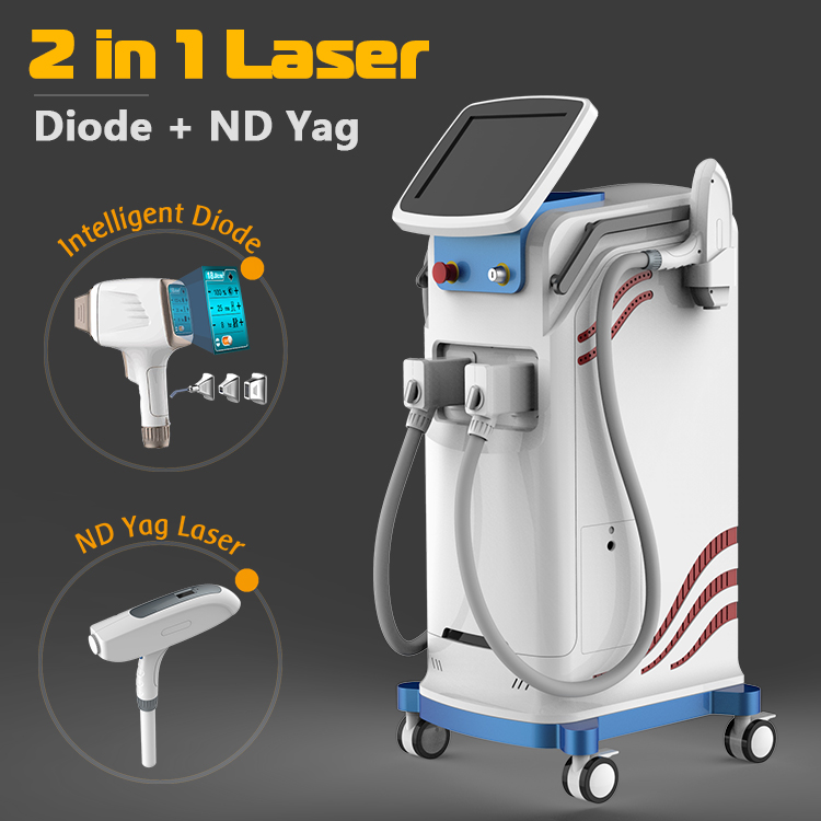 STELLE Factory Price Wholesale New Diode Laser Hair Removal ND YAG Q-SWITCH Laser 1064nm 532nm 755nm Tattoo Removal Machine