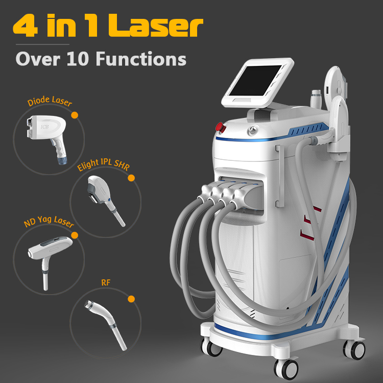 Stelle Laser  8 in 1 multi function Laser beauty laser hair removal machine IPL Skin rejuvenation RF Radio frequency  ND YAG