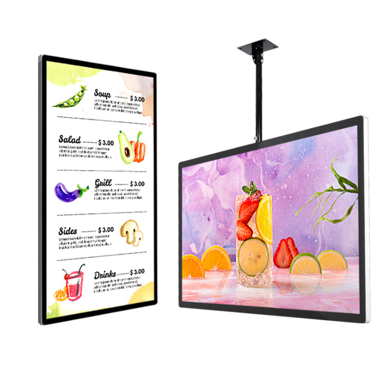 55inch Wall Mount Commercial Advertising Monitor 43" 49" 55" 65" High Brightness Lcd Wall Display