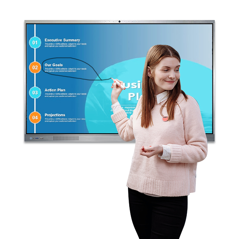 65 75 85 98 inch touch screen panel wifi Education Training conference whiteboard projection TV speaker advertising display Interactive smart whiteboard