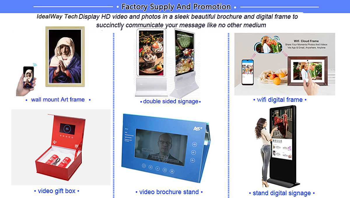 Lcd Video Brochure, Wholesale Lcd Brochure, Videobrochures - Idealway