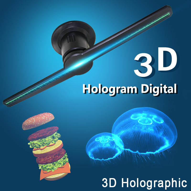 Led holographic 3D Custom Professional Hologram Machine Outdoor Advertising Fan