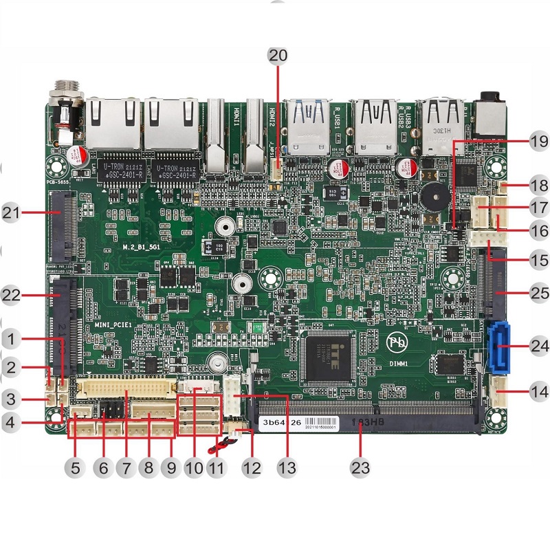 3.5 inch Embedded Motherboard - Intel J6412 CPU