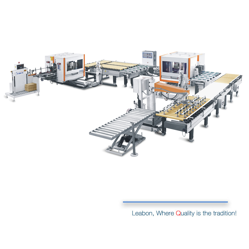 The Easy to Operate Double End Tenoner Line is Used for Automatic Board Loading and Unloading and Milling and Tenoning