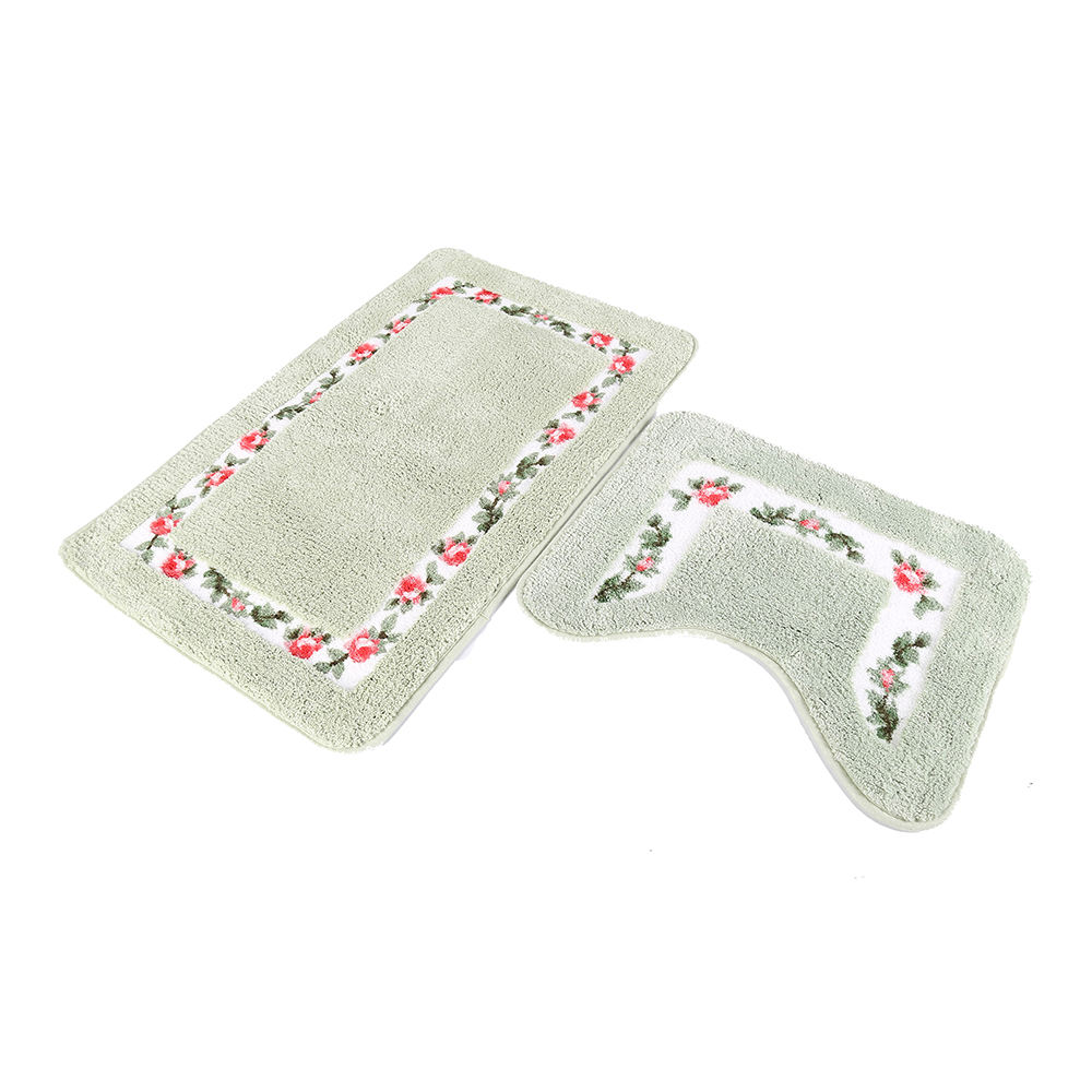 Anti-slip soft quick dry microfiber bathroom set 