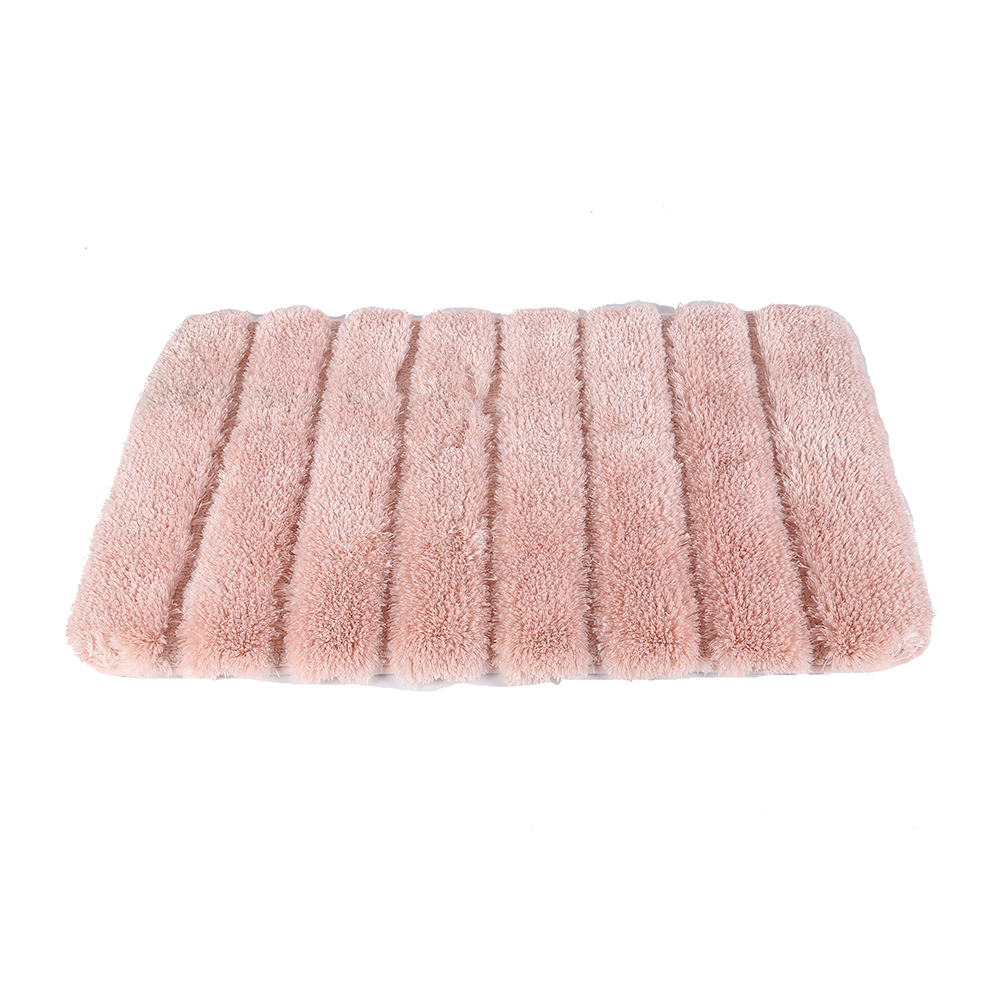 Absorbent soft plush fluffy floor rug for bathroom 