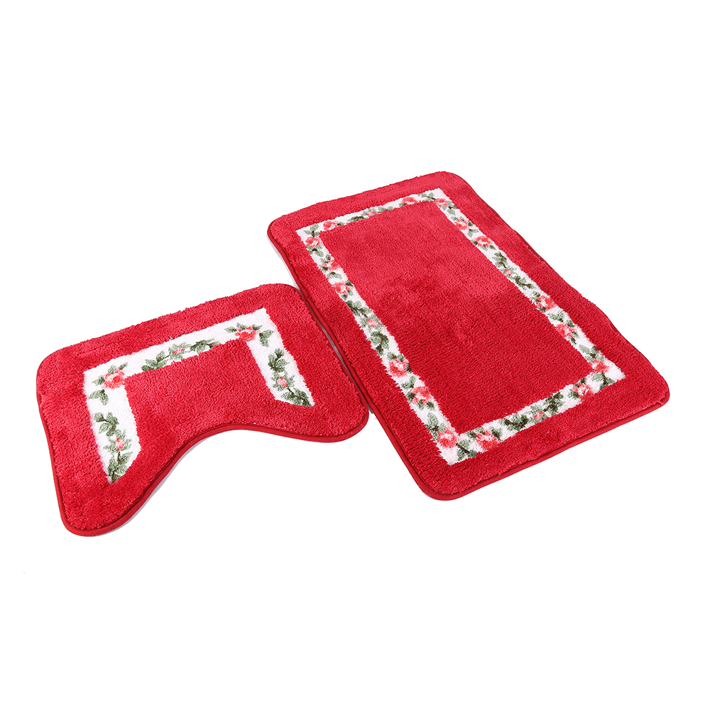 Anti-slip soft quick dry custom bathroom microfiber rug