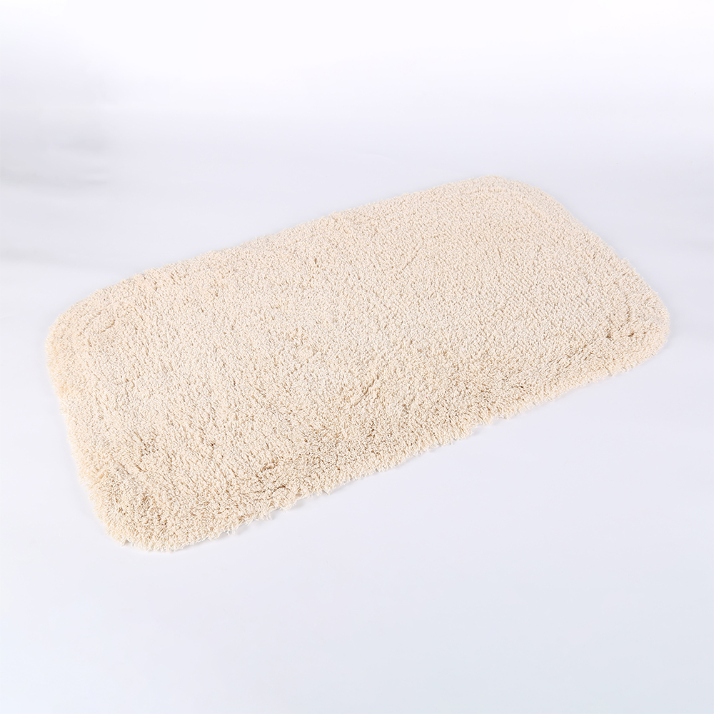 Washable comfortable anti skid microfiber bath mat