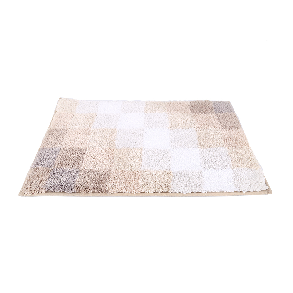 Not-slip microfiber plush floor indoor mat