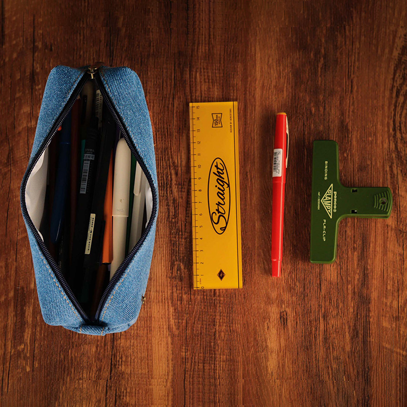 Stylish and Sustainable Pencil Case in Green