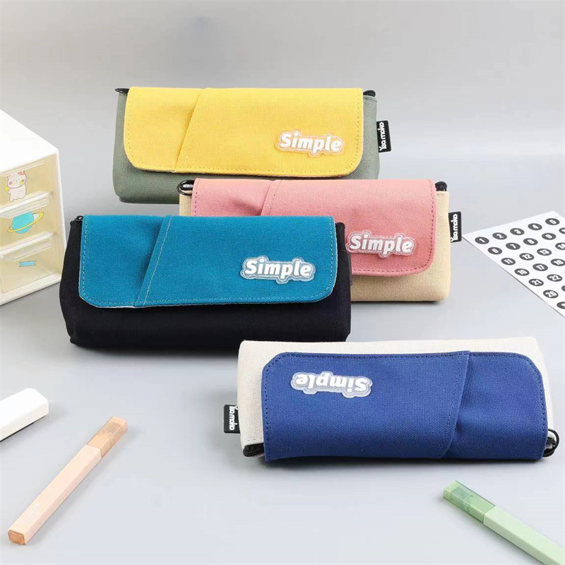 Big Capacity Rolled-up Colorful Personalized Pen Bag for Student