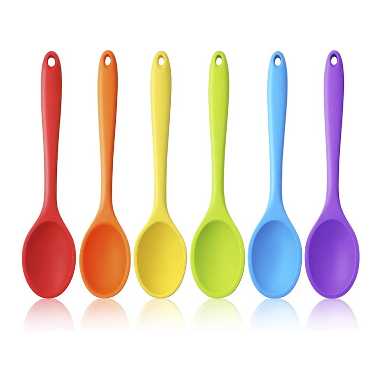 Silicone spoons for cooking healthy food