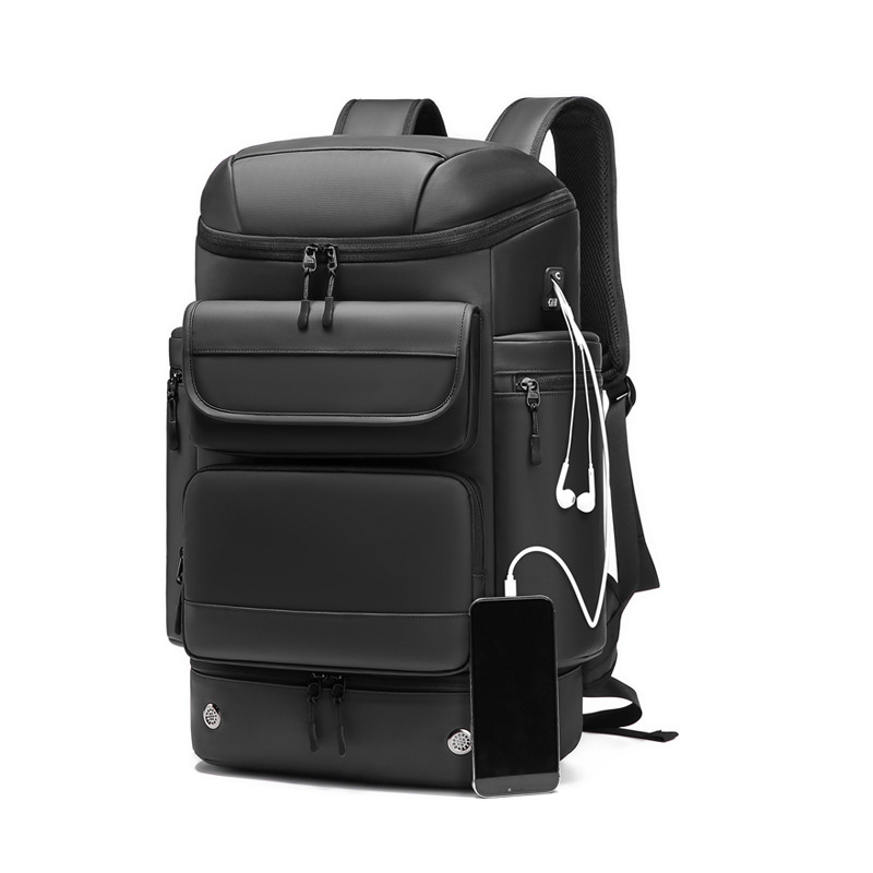 Trust-U Men's Large Capacity Sports Travel Backpack with Wet and Dry Separation, Lightweight and Versatile, Suitable for Business and Laptop