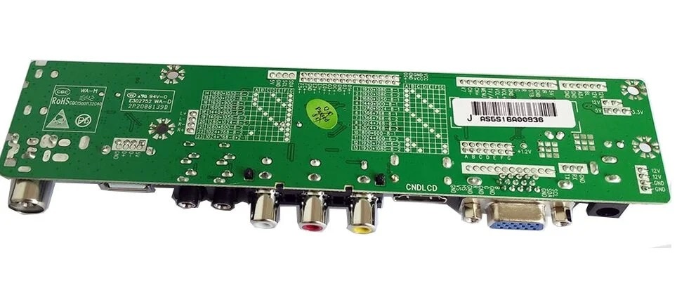 LED TV mainboard v59 lc mother pcb board universal 24inch -32inch HDVX9-AS-4.3 analog tv system motherboard 