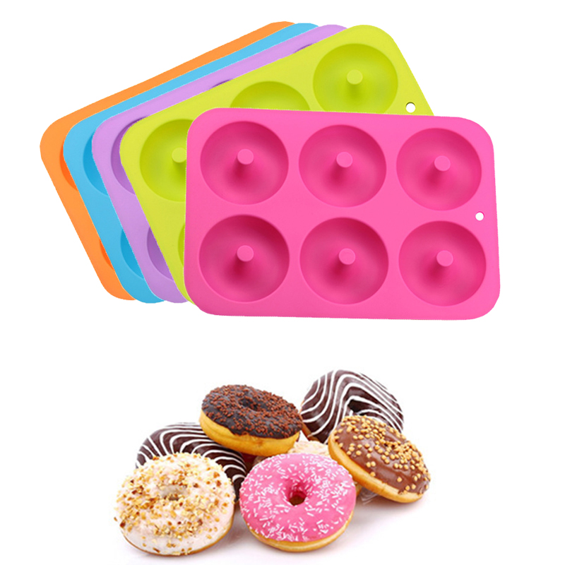 Silicone Donut Mold Baking Pan Non-Stick Baking Pastry Chocolate Cake Dessert DIY Decoration Muffins Silicone Cake Molds