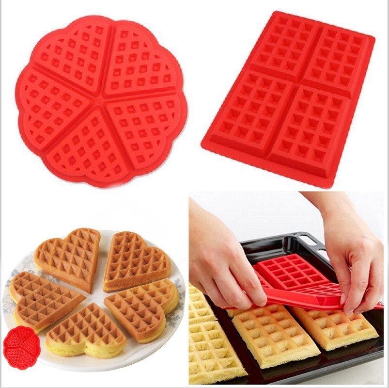 Waffle Silicone Molds Baking Mold Diy Silicone Molds Bakeware Tool Food Grade Silicon Nonstick