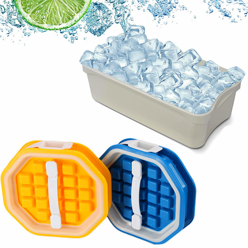 Pull-Out Ice Maker Portable Whickey Cube Silicone Cube Maker DIY Ice Ball Tray Mold For Cocktails Cooling Iced Drinks Gadget