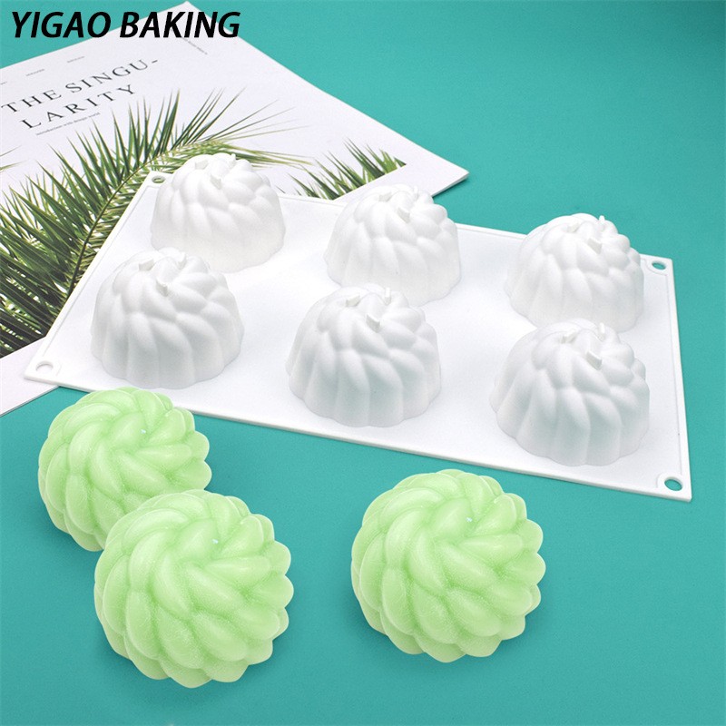 Wholesale Price Mousse Cake Mold 6 Caivty Santa Ana Flower Silicone Mold DIY Chocolate Baking Tools B7-88