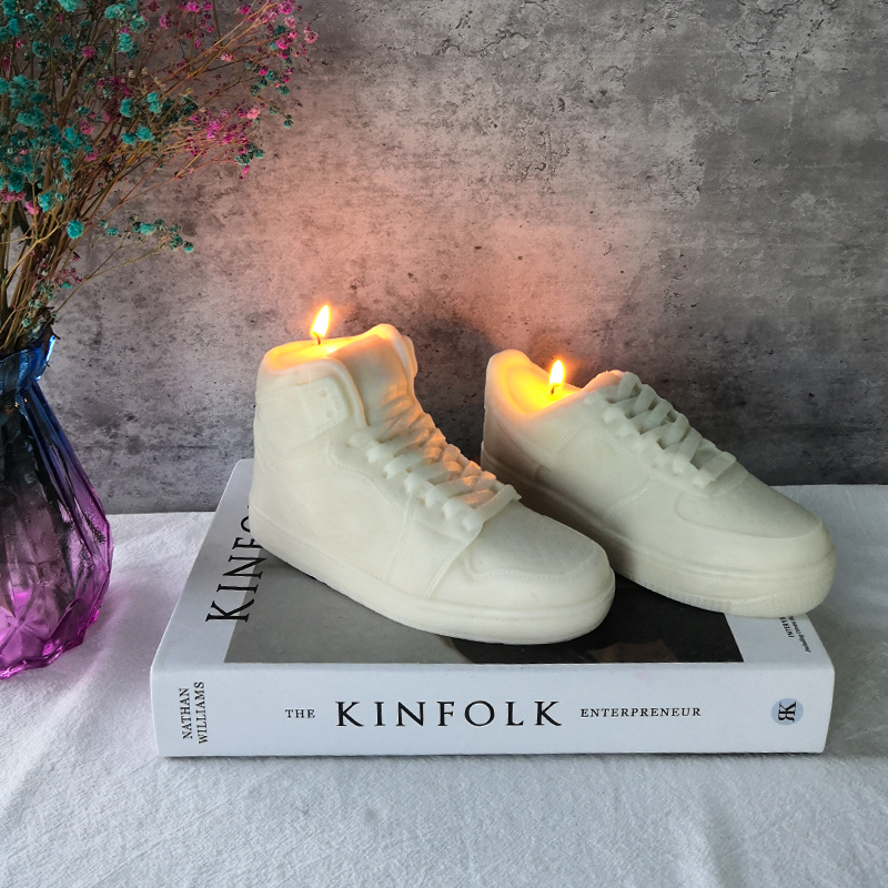 J51 Custom Handmade Gift Creative candle Natural Soy Wax fashion luxury Large  Air Sneaker Shoe Aroma scented Candle
