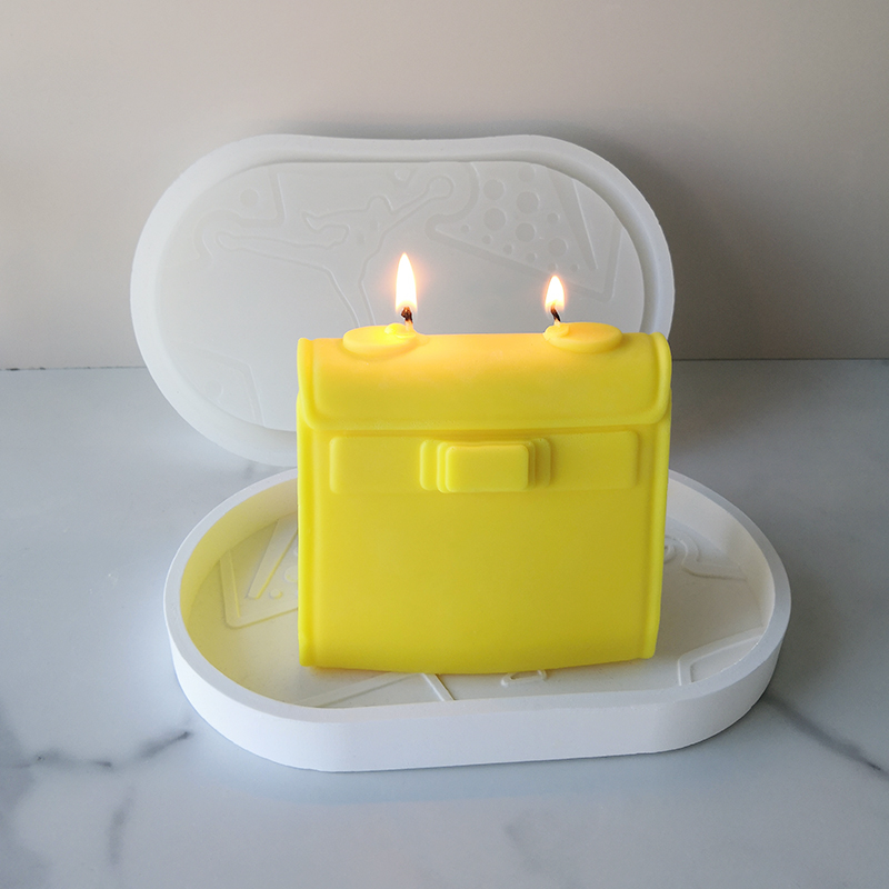 J2113 New Design DIY Resin Crafts Plaster Jewelry Storage Coaster Silicone Mould Creativity LOGO Oval Candle Tray Mold