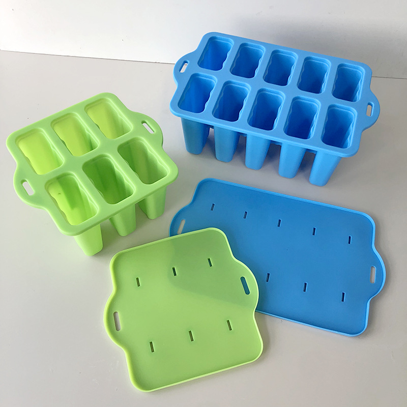 10 Cavities Ice Cream Popsicles Molds Bpa Free Silicone Popsicle Molds Reusable Popsicle Mold Silicone for Kids