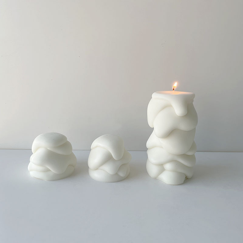 J6-269 INS Style Candle Silicone Mold Creative Handmade Aromatherapy Candle Diffuser Ornaments DIY Candle Mold