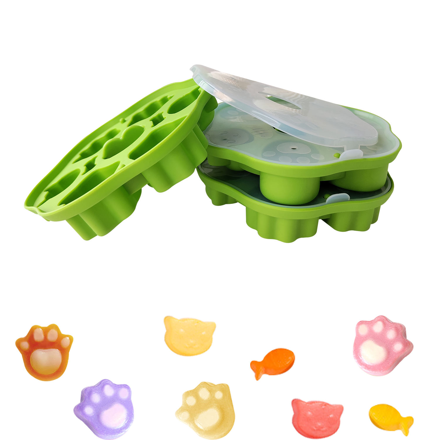 Food Grade High Temperature Resistant Baby Steamed Cake Mold Kitchen Tools Silicone Children's Supplementary Food Tool