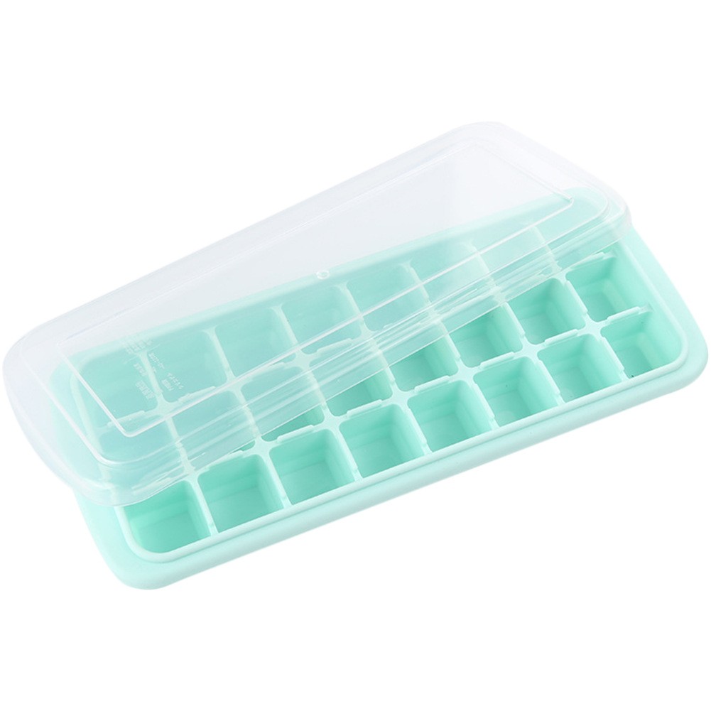 24 Grid Silicone Ice Cream Lolly Tray Home With Lid DIY Ice Cube Mold Resin Square Shape Ice Cream Maker Kitchen Bar