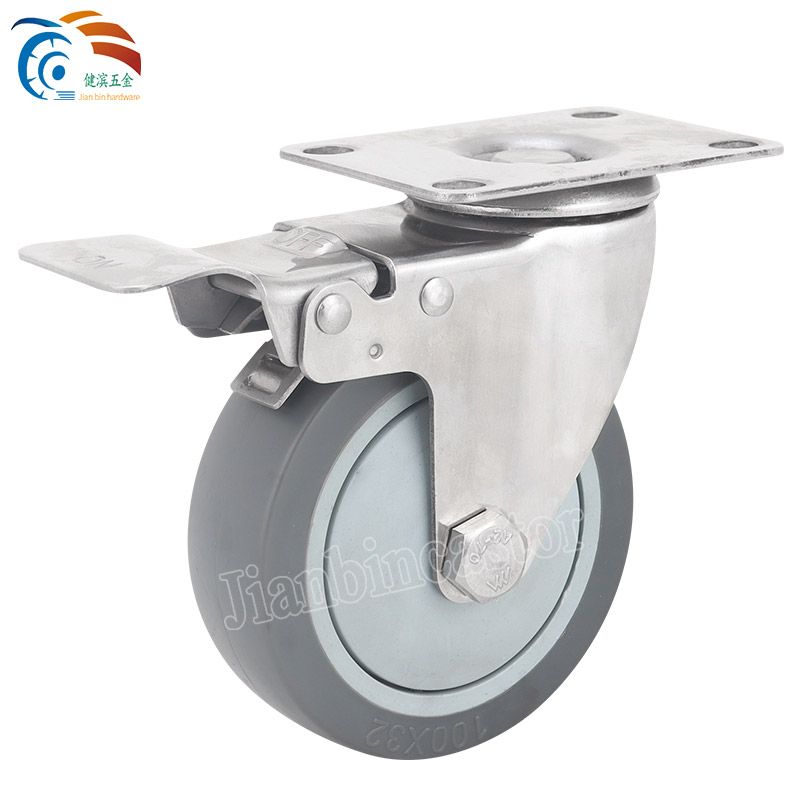 Factory Directly Sell Competitive 3/4/5 Inch Swivel TPR Caster Wheel Medical Caster/Heavy Duty Caster/Thermo Caster/Stainless Steel Caster