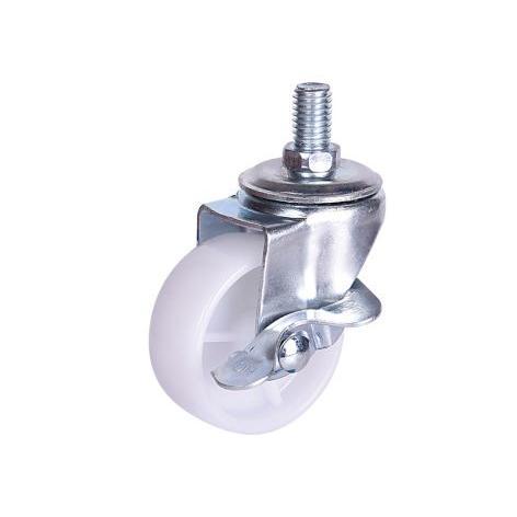 OEM China Factory Manufacturer Small Size Light Duty 1.5 Inch Double Ball Bearing PP PVC PU Swivel Castor Wheel Furniture Caster