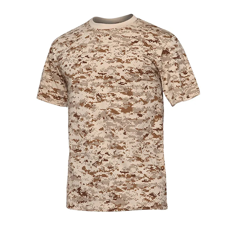  Outdoor Men Sports 100%Cotton Camouflage T-shirt Men Breathable US Polyester T Shirt Outwear Camp Tees