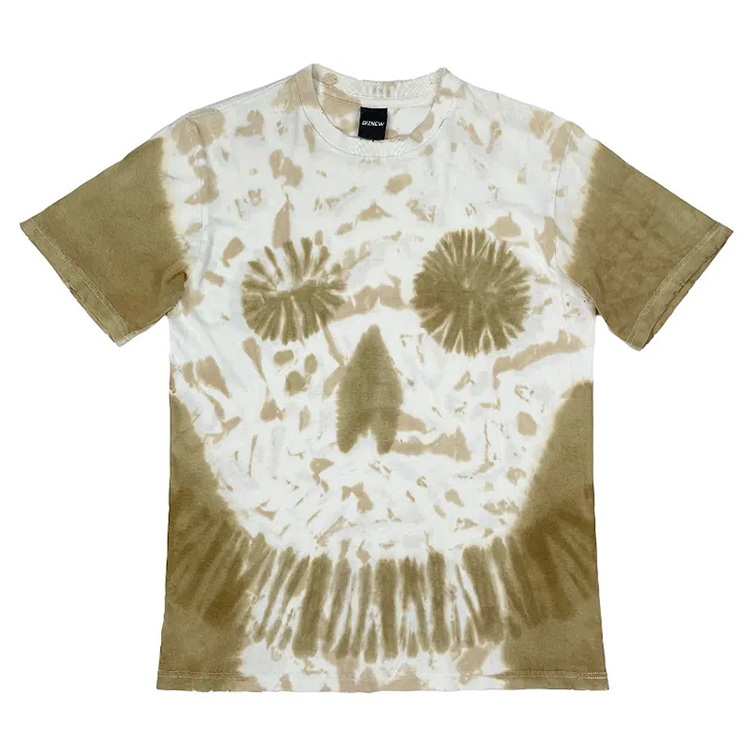  manufacturer streetwear tie dye streetwear t shirt men wholesale logo tee custom heavyweight acid wash t-shirt