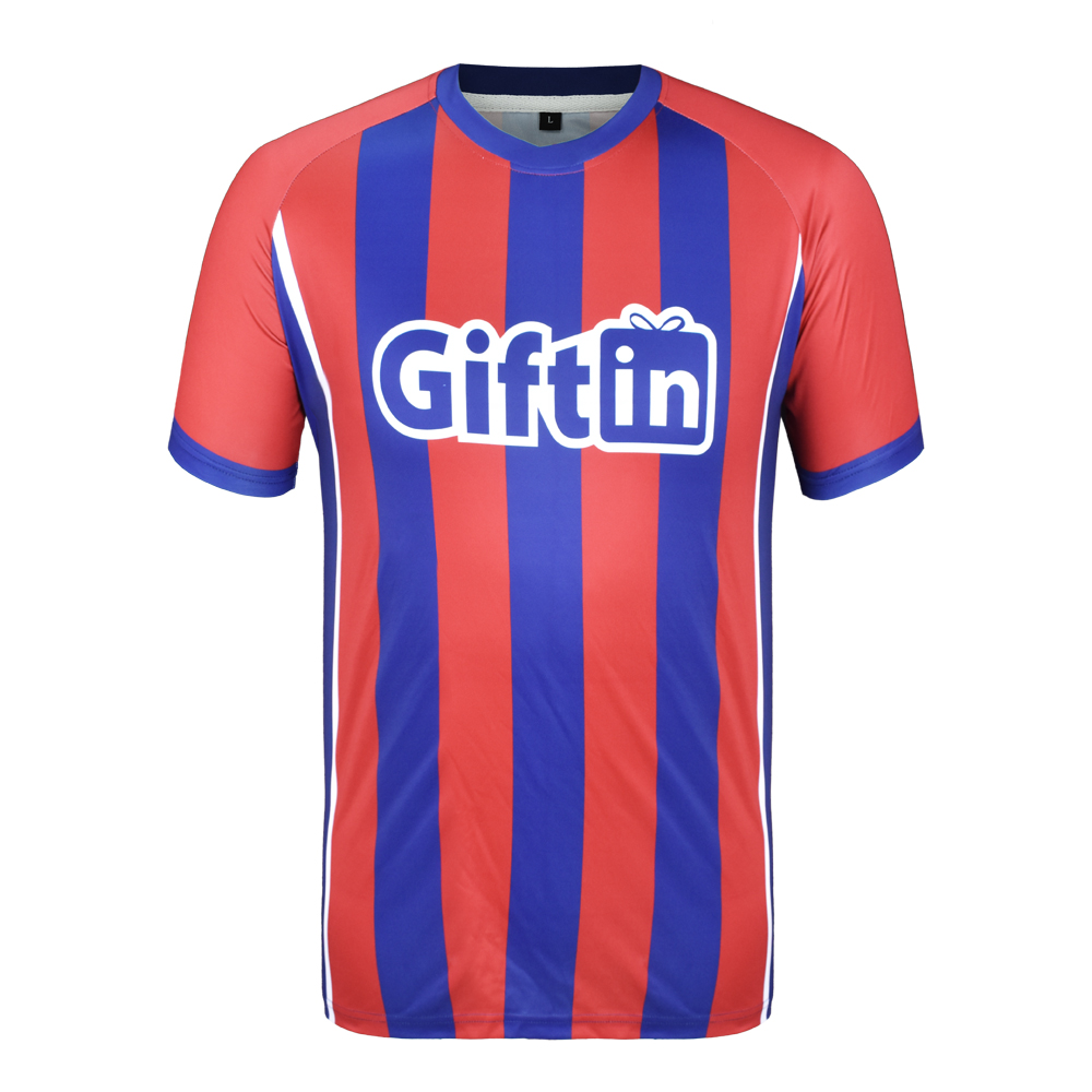 Custom OEM Logo Men Team Uniform Soccer Wear T Shirts Sublimation Sports  Football Jersey