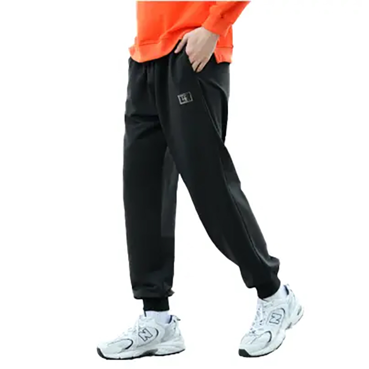 100% Polyester Terry Elastic Waistband Drawstring Legging Fashion Style Rib Tight Ankle Jogger Pants Unisex