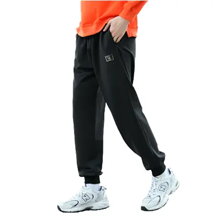  100% Polyester Terry Elastic Waistband Drawstring Legging Fashion Style Rib Tight Ankle Jogger Pants Unisex