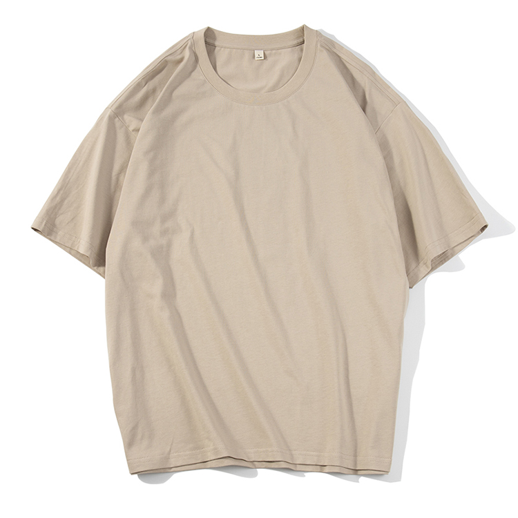 Super Soft Summer Crew-Neck Unisex Girls Men'S Oversize Heavy Cotton Dropped-Shoulder Design T-Shirt