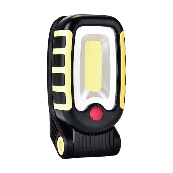 3W Battery Operated Portable COB Work Light with One LED Top Light