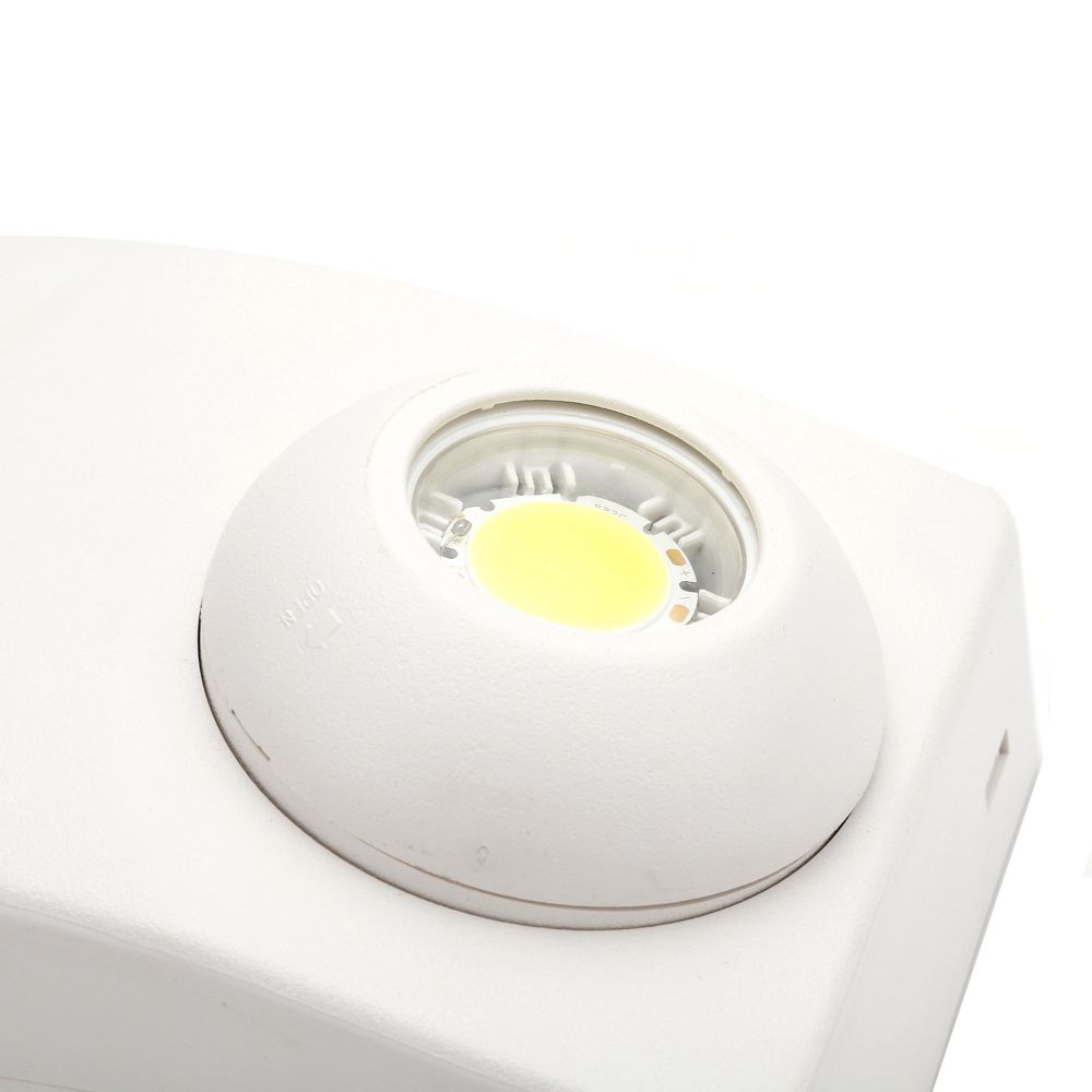 White 2-Light Integrated LED Emergency Light