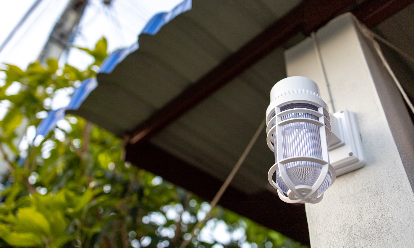 Use the power of the sun with this solar-powered security light